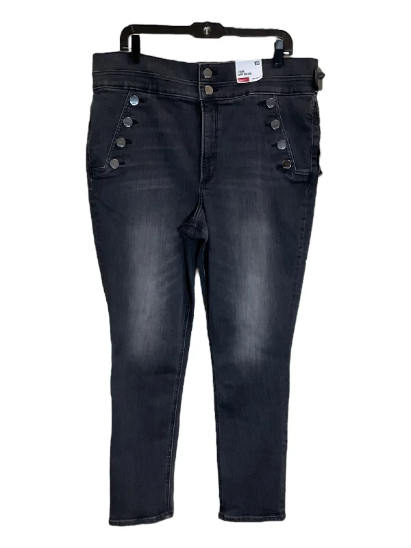 Dark Indigo Men's JeansJeans Skinny By Express In Black, Size: 16