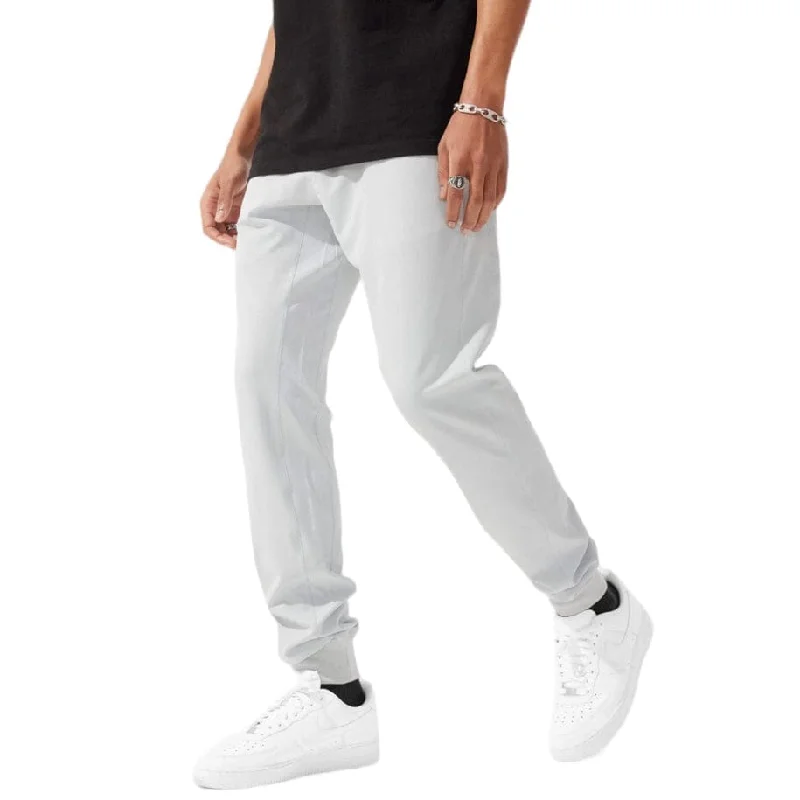 Men's Tapered Pants for a Slimming EffectJordan Craig Bali Jogger Pants (Light Grey) 8830 Men's Tapered Pants for a Slimming EffectJordan Craig Bali Jogger Pants (Light Grey) 8830