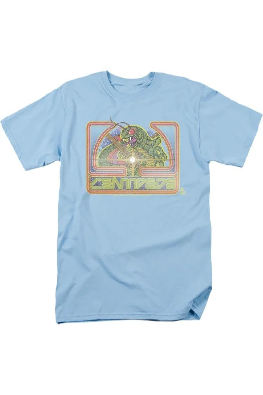 Men's Shirts with Striped PatternsAtari Classic Centipede Short Sleeve Adult Tee / T-Shirt Men's Shirts with Striped PatternsAtari Classic Centipede Short Sleeve Adult Tee / T-Shirt