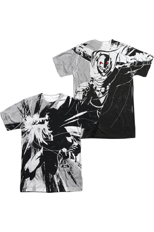 Men's Shirts with Single-Breasted DesignsBatman V Superman Graphic Contrast (Front/Back Print) Short Sleeve Adult Poly Crew Tee / T-Shirt Men's Shirts with Single-Breasted DesignsBatman V Superman Graphic Contrast (Front/Back Print) Short Sleeve Adult Poly Crew Tee / T-Shirt