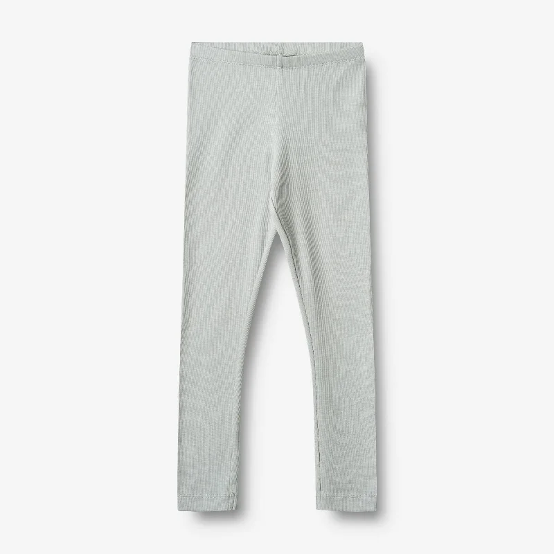 Men's Pants with Button-Down PocketsRib Leggings Maddy - soft blue