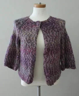 Men's Sweaters with Hoods and DrawstringsCool Summer Multi Purple Chunky Sweater