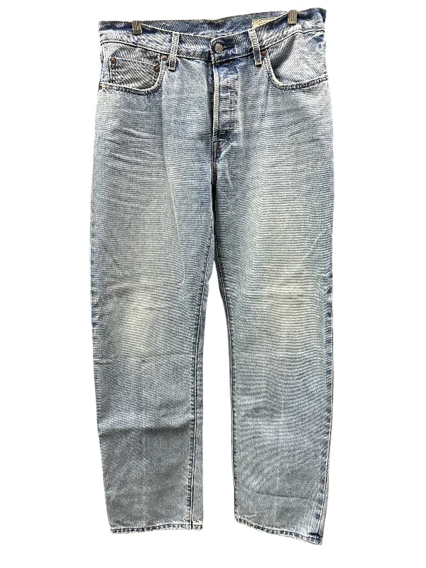 High-Quality Men's JeansJeans Straight By Levis In Blue Denim, Size: 12