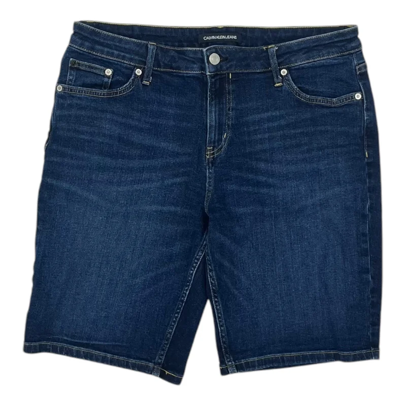 Men's Running Pants for ExerciseShorts By Calvin Klein In Blue Denim, Size:12