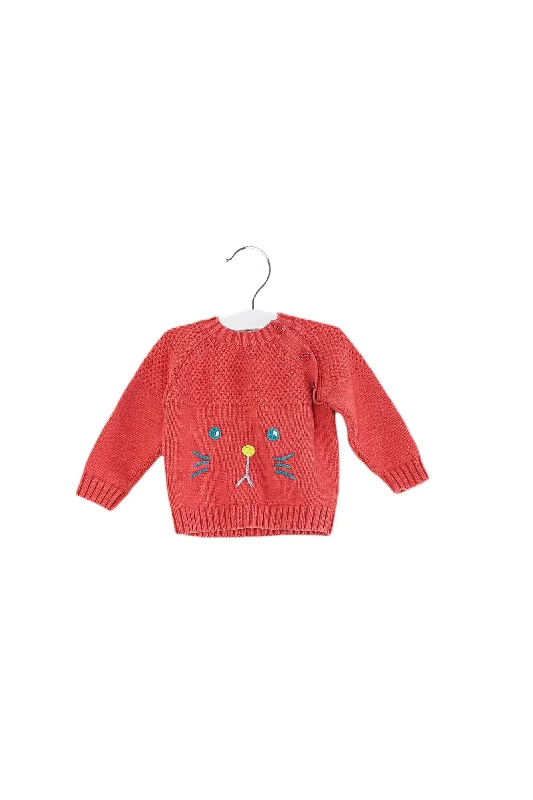 Men's Sweaters with Patch PocketsCIGOGNE Bébé Knit Sweater 6-12M