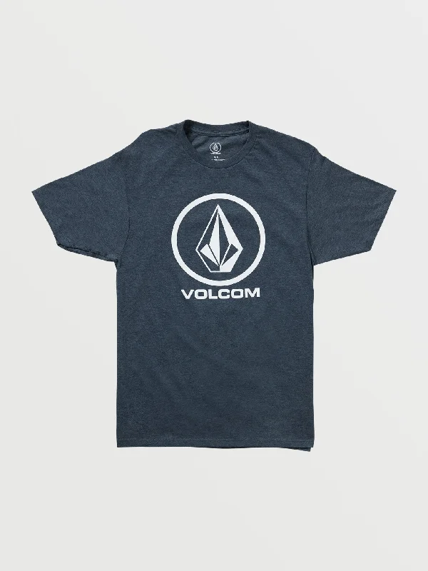 Versatile Men's Tank TopsCircle Short Sleeve T-Shirt - Navy Heather