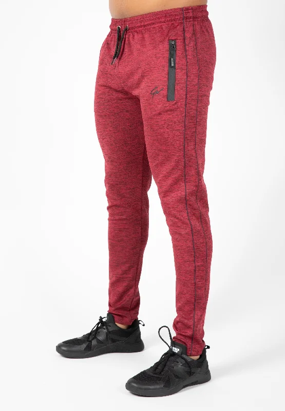 Lightweight Men's Linen PantsWenden Track Pants - Burgundy Red