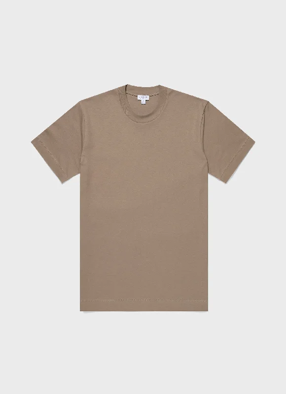 Men's Shirts with Zippered PocketsMen's Relaxed Fit Heavyweight T-shirt in Dark Stone