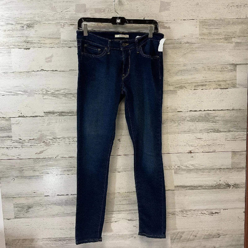 Men's Jeans in Unique PatternsJeans Skinny By Levis In Blue Denim, Size: 8