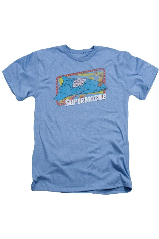 Men's Shirts with Lace-Up HemlinesDC Comics Supermobile Adult Heather Tee / T-Shirt