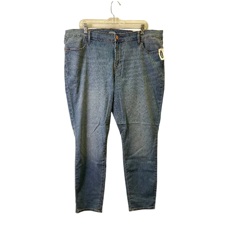 Classic Blue Men's JeansJeans Skinny By Old Navy In Blue, Size:18
