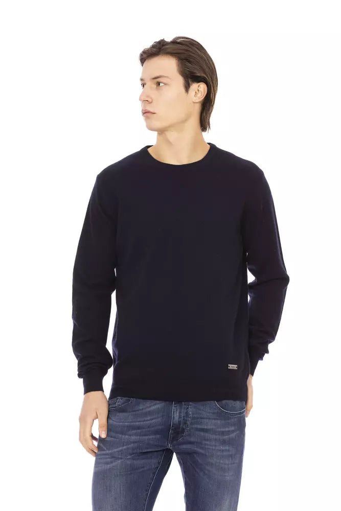 Striped Men's SweatersBaldinini Trend Wool Men Men's Sweater