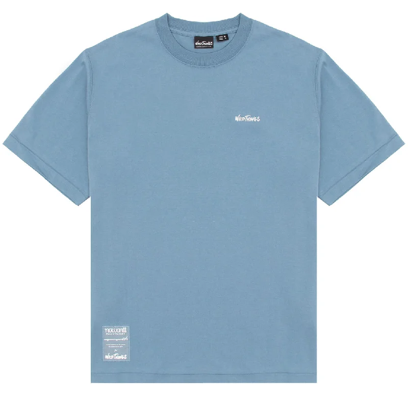 Men's Shirts with Cowl NecksWild Things Wild Animal T-Shirt One Smoky Blue