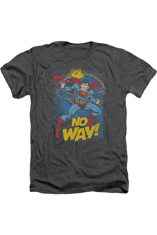 Men's Casual Shirts for Everyday WearDC Comics No Way Adult Heather Tee / T-Shirt