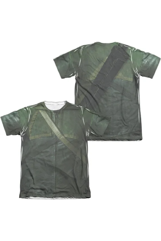 Men's Shirts with Rounded HemlinesArrow Uniform (Front/Back Print) Adult Poly/Cotton Short Sleeve Tee / T-Shirt Men's Shirts with Rounded HemlinesArrow Uniform (Front/Back Print) Adult Poly/Cotton Short Sleeve Tee / T-Shirt