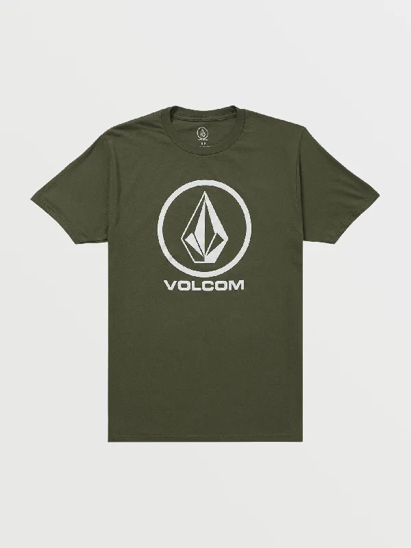 Men's Shirts with Embellished SleevesCircle Short Sleeve T-Shirt - Surplus Green