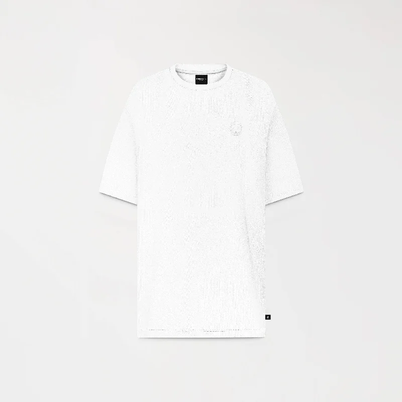 Men's Shirts with Elastic WaistbandsAPILO T-SHIRT OVERSIZED MEN WHITE