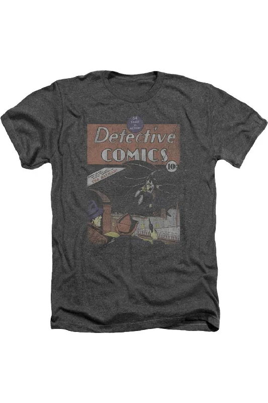 Men's Three-Quarter Sleeved TopsDC Comics Detective #27 Distressed Adult Heather Tee / T-Shirt Men's Three-Quarter Sleeved TopsDC Comics Detective #27 Distressed Adult Heather Tee / T-Shirt