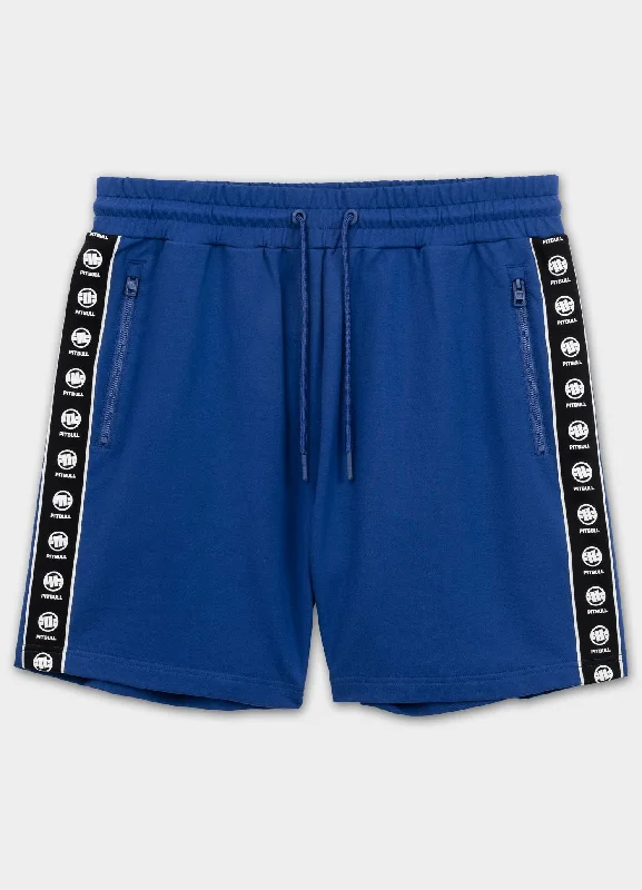 Men's High-Waisted Pants for a Retro StyleMen's sweat shorts TAPE NUGGET - Electric blue