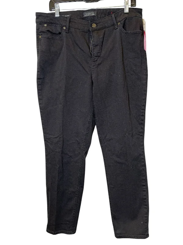 Hipster Men's JeansJeans Straight By Talbots In Black, Size: 14