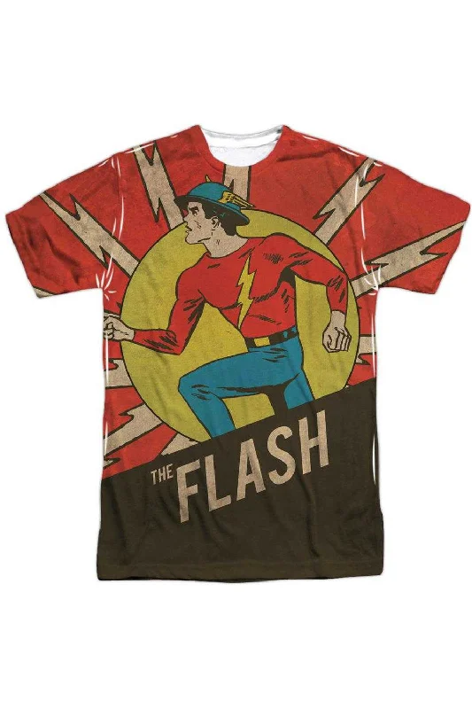 Layered Men's VestsDC Comics Flash Vintage Comic Flash (Front/Back Print) Short Sleeve Adult Poly Crew Tee / T-Shirt Layered Men's VestsDC Comics Flash Vintage Comic Flash (Front/Back Print) Short Sleeve Adult Poly Crew Tee / T-Shirt