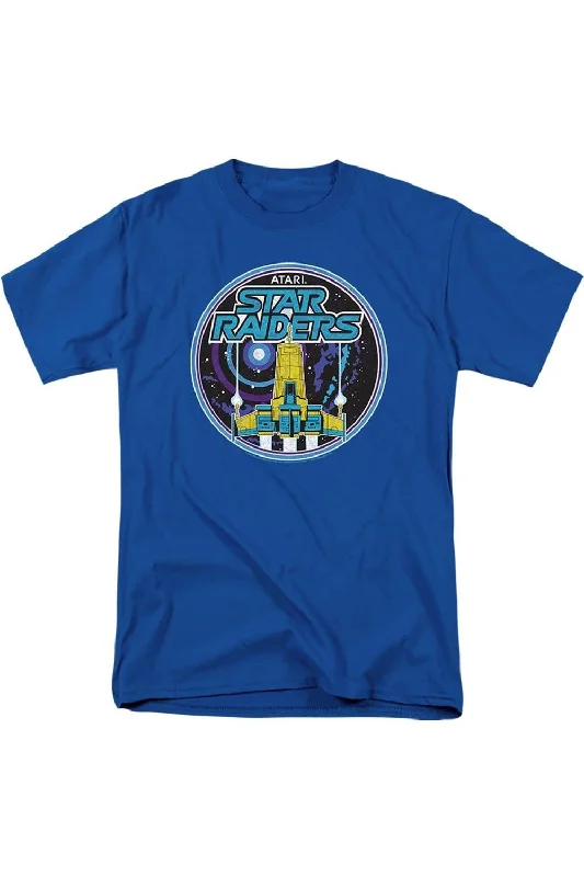Men's Shirts with Tab CollarsAtari Badge Short Sleeve Adult Tee / T-Shirt