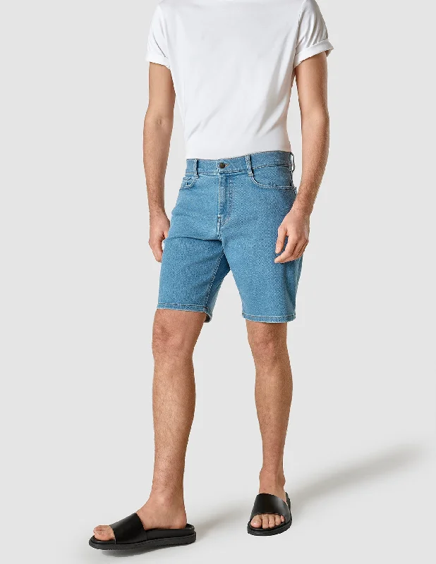 Men's Pants with Deep PocketsClassic Denim Shorts Light Blue