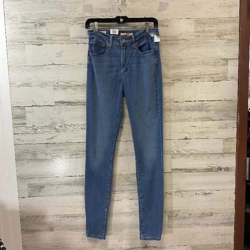High-Waisted Bootcut Men's JeansJeans Skinny By Levis In Blue Denim, Size: 6