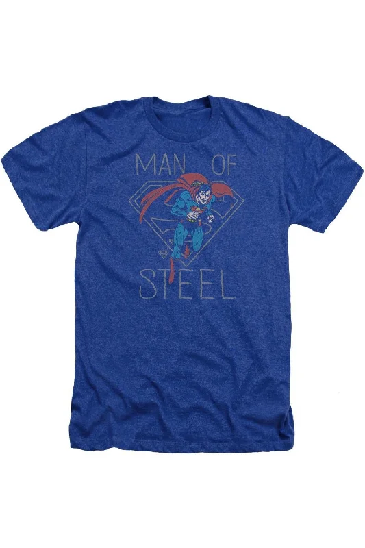 Men's Shirts with Ruffled HemlinesDC Comics Hardened Heart Adult Heather Tee / T-Shirt Men's Shirts with Ruffled HemlinesDC Comics Hardened Heart Adult Heather Tee / T-Shirt