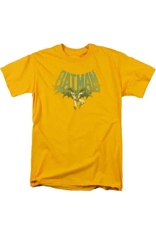 Men's Shirts with Short PlacketsDC Comics Flying Bat Short Sleeve Adult Tee / T-Shirt Men's Shirts with Short PlacketsDC Comics Flying Bat Short Sleeve Adult Tee / T-Shirt
