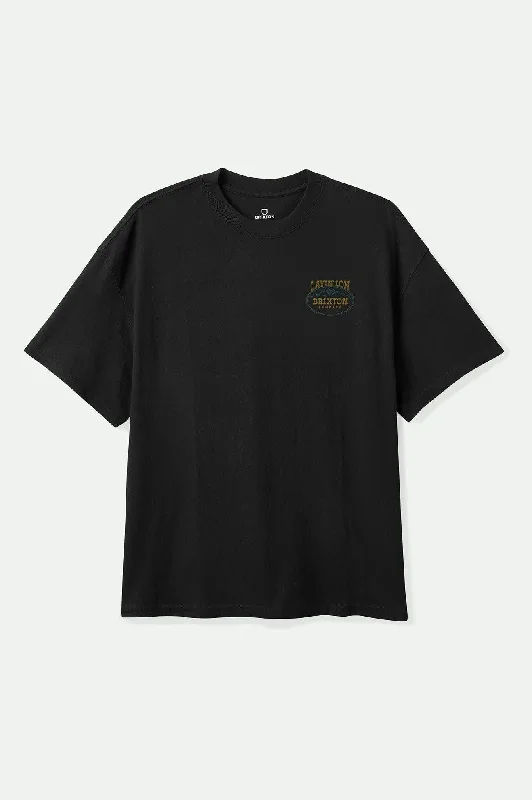 Men's Three-Quarter Sleeved TopsLayin' Low S/S Standard T-Shirt - Black