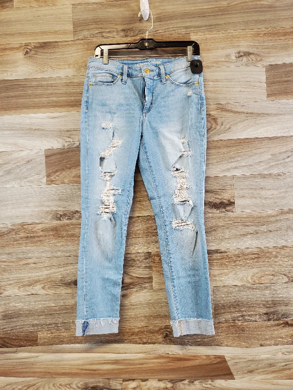Men's Jeans with Stretch FabricJeans Cropped By Universal Thread In Blue, Size: 4