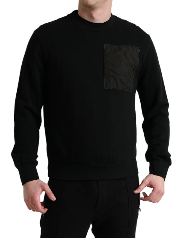 Men's Sweaters with Shawl CollarsDolce & Gabbana Elegant Crew Neck Cotton Blend Men's Sweater Men's Sweaters with Shawl CollarsDolce & Gabbana Elegant Crew Neck Cotton Blend Men's Sweater
