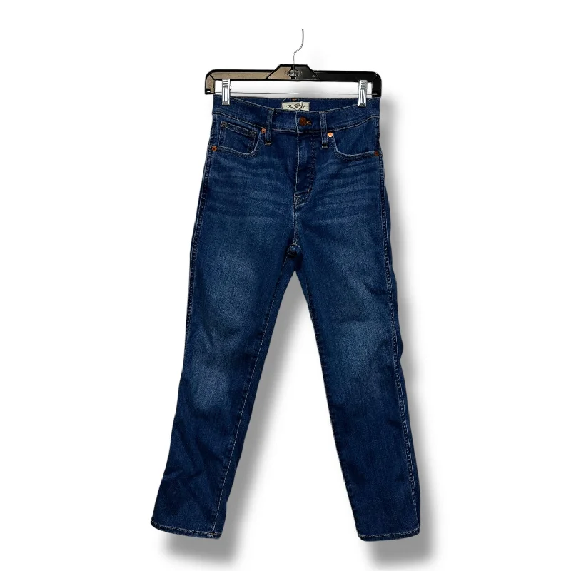Men's Jeans with a Destroyed LookJeans Skinny By Madewell In Blue Denim, Size:0