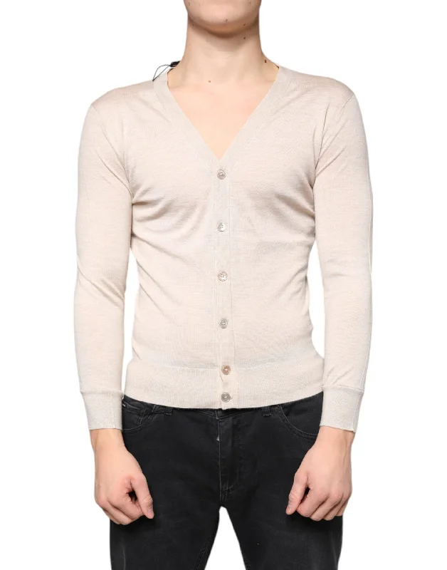Essential Men's V-Neck SweatersDolce & Gabbana Cashmere Button Down Cardigan Men's Sweater