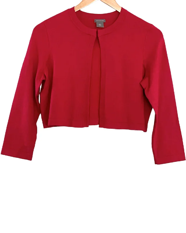 Men's Sweaters with A-Line ShapesCool Winter Cranberry Crop Cardigan Sweater