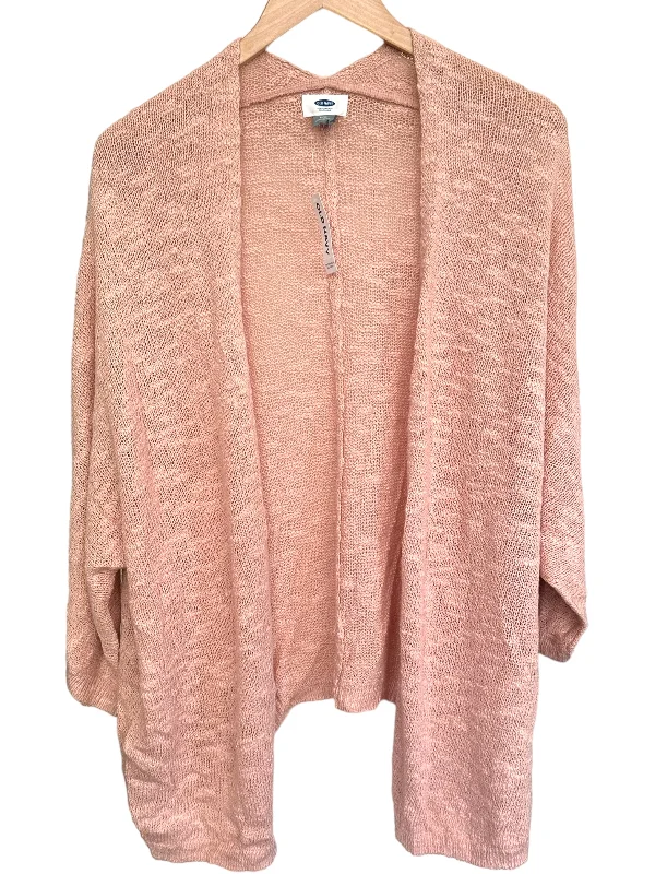 Men's Sweaters with Raglan SleevesSoft Autumn Marled Blush Open Cardigan Sweater