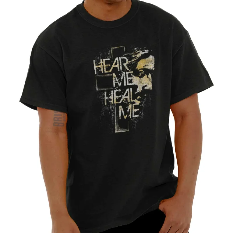 Men's Solid-Colored Shirts for VersatilityHear Me Heal Me T Shirt