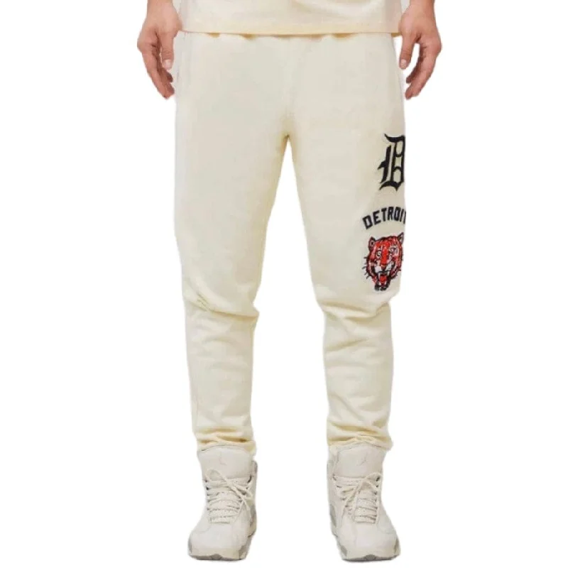 Breathable Men's Athletic ShortsPro Standard Detroit Tigers Retro Classic Sweatpant (Eggshell/Midnight Navy)