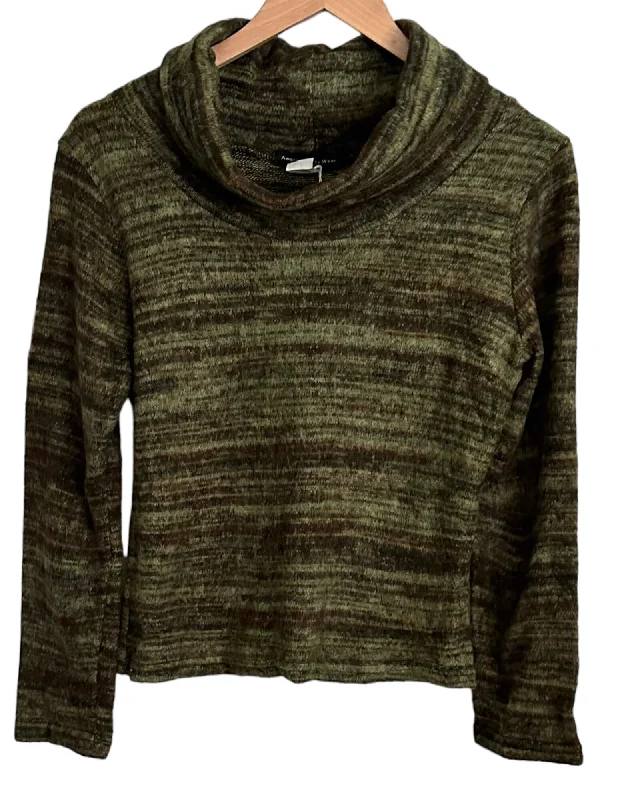 Men's Sweaters with Button CuffsSoft Autumn Cropped Cowl Neck Sweater