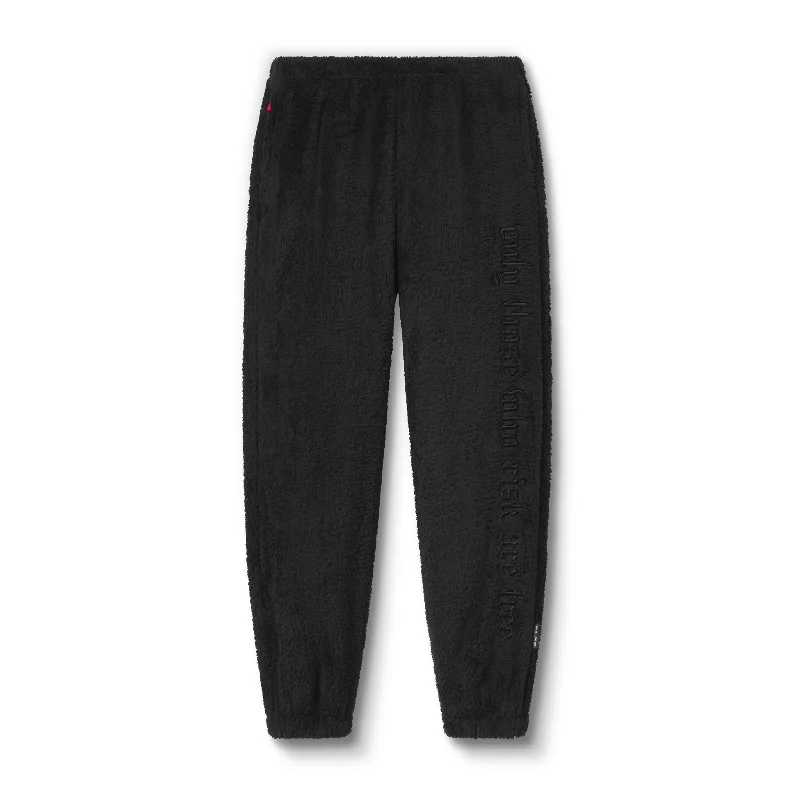 Men's Pants with UV Protection0692. Sherpa Recovery Sweats - Black/Black