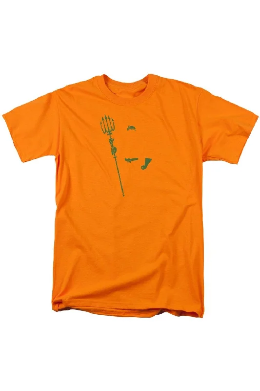 Men's Shirts with Patchwork SleevesDC Comics Aquaman Min Short Sleeve Adult Tee / T-Shirt Men's Shirts with Patchwork SleevesDC Comics Aquaman Min Short Sleeve Adult Tee / T-Shirt