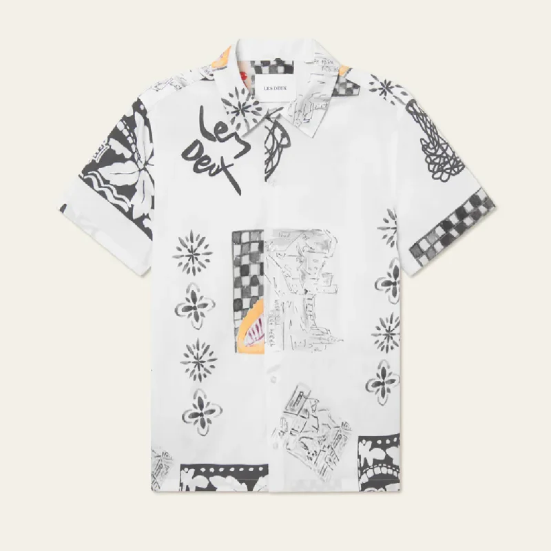 Men's Thermal Shirts for Winter WarmthKamar AOP SS Shirt (Light Ivory)