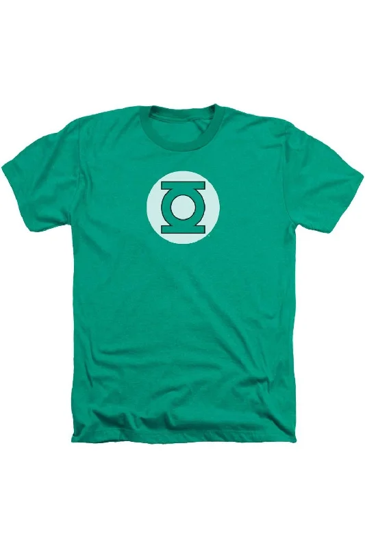 Men's Shirts with Appliqué DetailsDC Comics Green Lantern Logo Adult Heather Tee / T-Shirt Men's Shirts with Appliqué DetailsDC Comics Green Lantern Logo Adult Heather Tee / T-Shirt