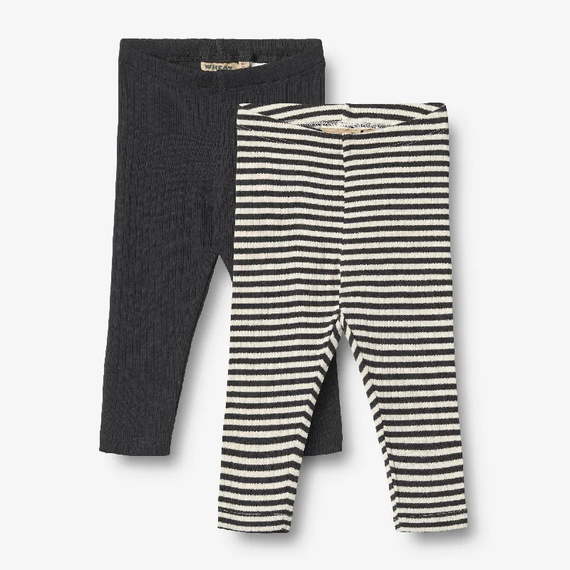 Men's Pants with Shallow Pockets2 Leggings Jules - navy rib stripe