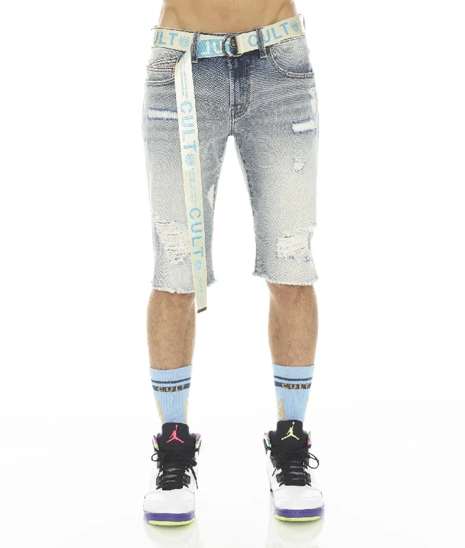 Versatile Men's ShortsROCKER MENS SHORT STRETCH w/ BELT IN BLEACH