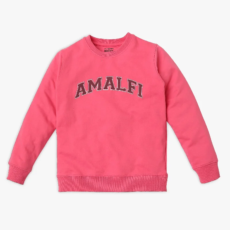 Men's Shirts with Spread CollarsGirl's Regular Fit Graphic Sweat Tee