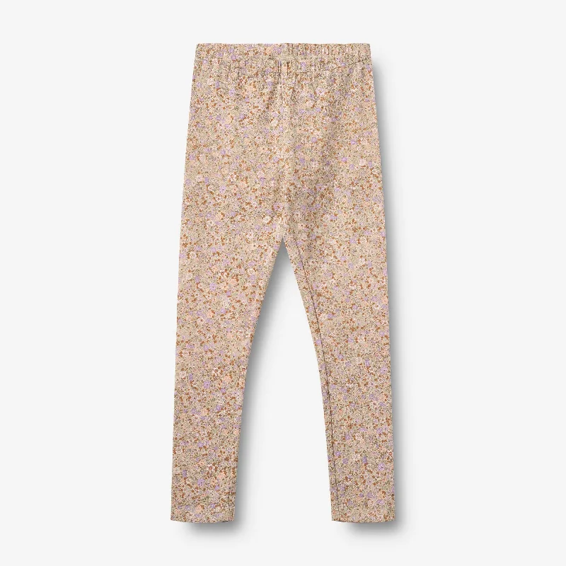Men's Drawstring Pants for AdjustabilityJersey Leggings Jules - lilac flower meadow