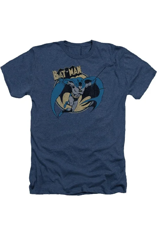 Men's Casual Shirts for Everyday WearBatman Through The Night Adult Heather Tee / T-Shirt Men's Casual Shirts for Everyday WearBatman Through The Night Adult Heather Tee / T-Shirt