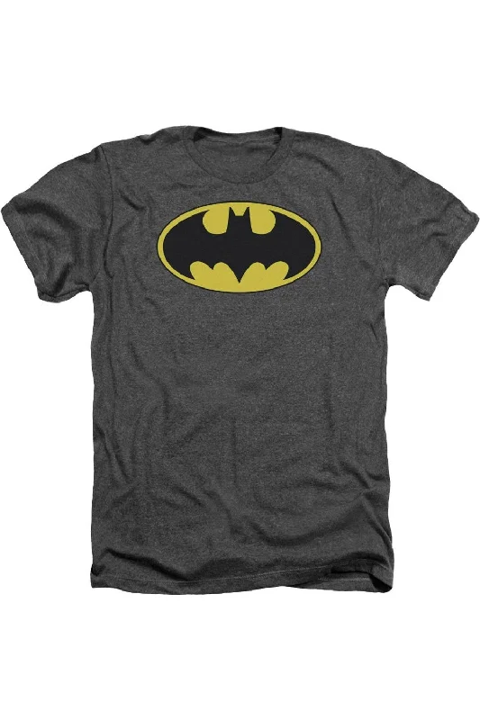 Layered Men's VestsBatman Classic Bat Logo Adult Heather Tee / T-Shirt